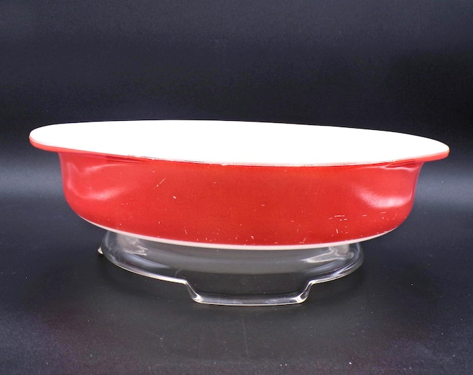 Vintage Kitchenware Cake Pan, Pyrex, Flamingo, #221, 1952 - 1956
