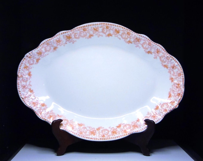 Pottery Platter, John Maddock And Sons, England, Unknown Pattern, 1896 - 1915