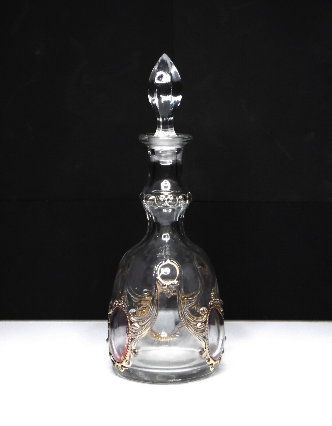 Early American Pressed Glass Decanter, United States Glass Company, US