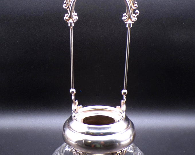 Antique Silver Plate Pickle Castor (Stand Only) R M Company, Quadruple Plate, #626, 1890s