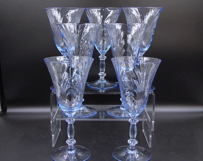 Elegant Era Glass Water Goblet, Cambridge Glass Co, Caprice, Moonlight, 1936-1953