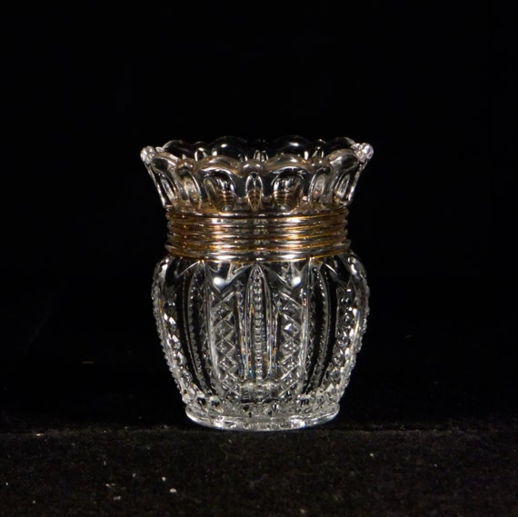 Early American Pressed Glass Toothpick, George Duncans Sons and