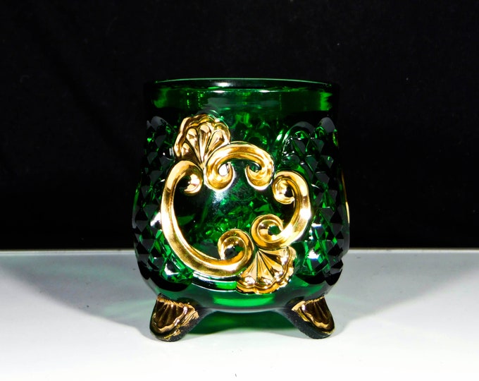 Early American Pressed Glass Sugar Bowl; Riverside Glass Works; Riverside #484; Croesus (OMN) 1898
