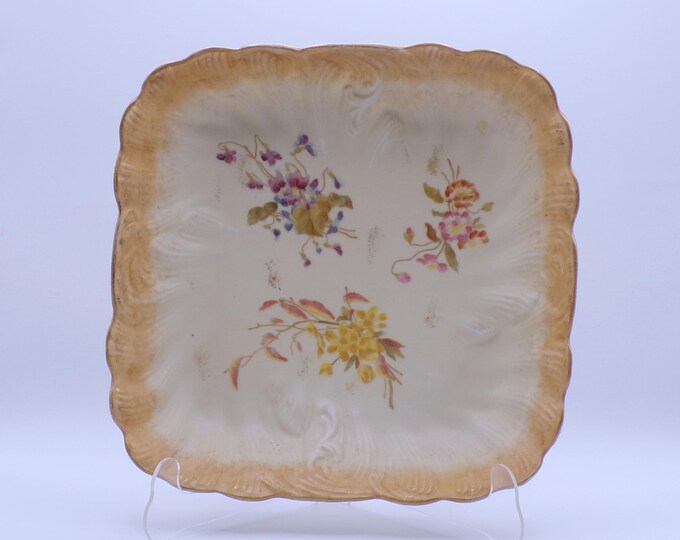 Porcelain Bowl, Straus and Sons Transfer Floral, ca 1901 - 1924