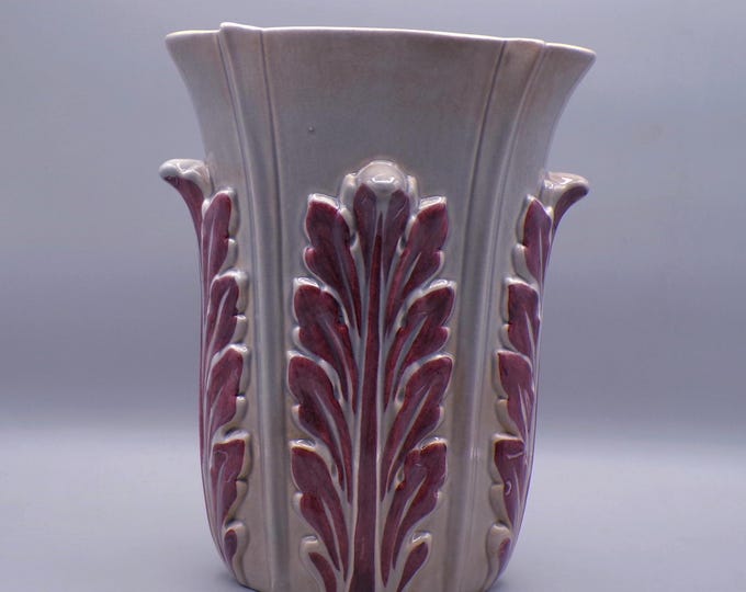 Vintage Mid-Century Modern Pottery Vase, Redwing Pottery, 1160, 1942