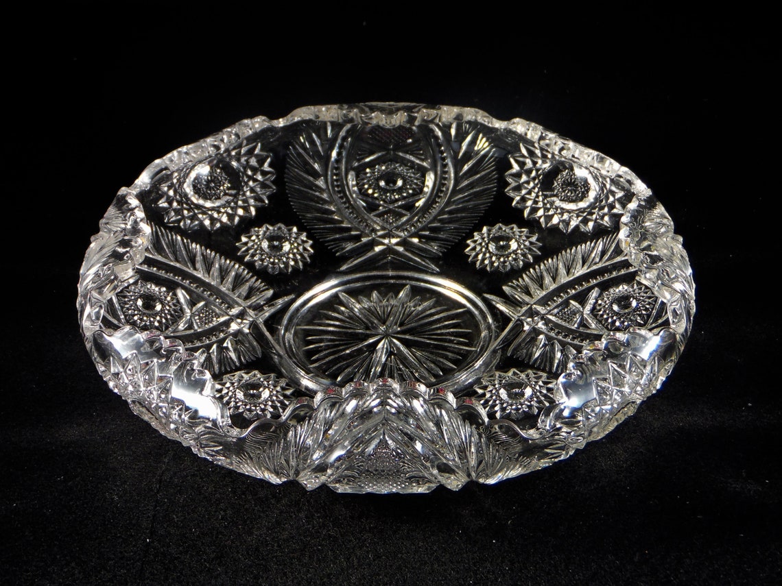 Early American Pressed Glass Bowl Westmoreland Specialty Etsy