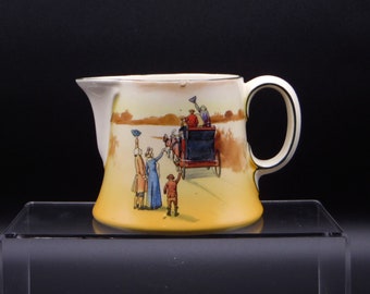 Pottery Milk/Cream Jug, Royal Doulton, England, Coaching Days Series (1905 - 1955) 1922 - 1927