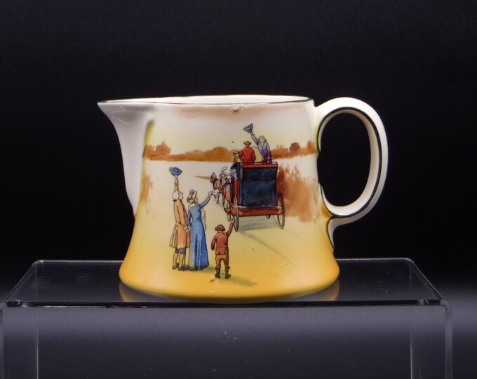 Pottery Milk/Cream Jug, Royal Doulton, England, Coaching Days Series (1905 - 1955) 1922 - 1927