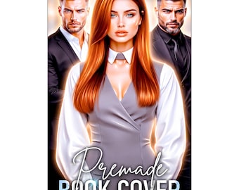 Premade Character Art, Romance Book Cover Two Males, Contemporary Office Dark Fantasy Novel