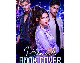 Premade Contemporary Romance Novel Cover Design, Sensual Trio Dark Mafia New Adult Ebook Artwork