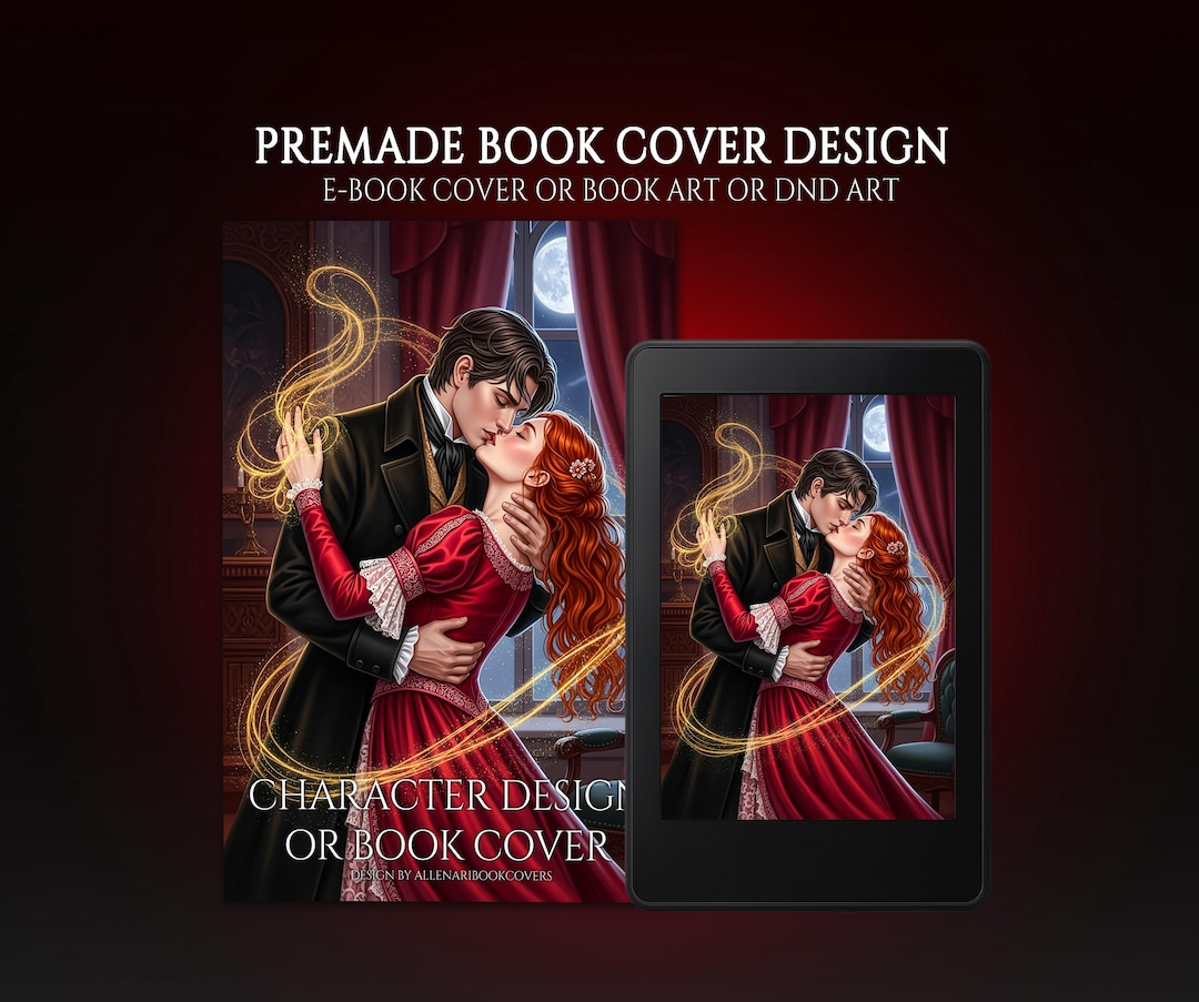 Romantasy Reader Romantasy Book Art, Sorcery Novel Cover, Kissing Couple Illustration ...