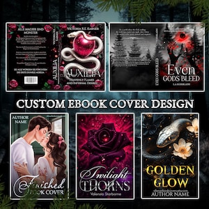 Custom Book Cover Design, Personalized Book Cover, Digital Book Cover, Romance Cover Design, Book Covers, EBook cover and Paperback bundle