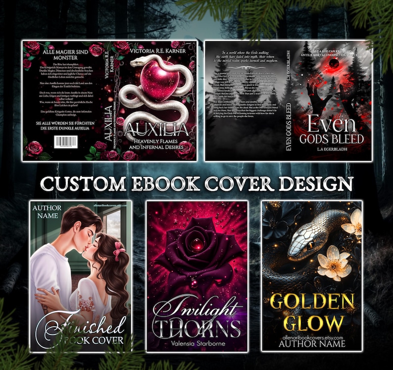 Custom Book Cover Design, Personalized Book Cover, Digital Book Cover, Romance Cover Design, Book Covers, EBook cover and Paperback bundle