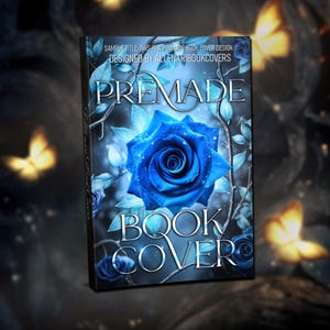 Fantasy Romance Book Cover: Blue Rose Ebook Design, KDP Template