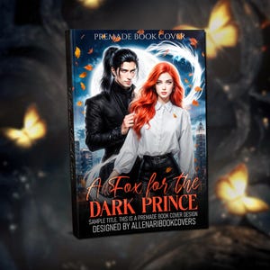 Romantic Fantasy Book Cover, Urban Fantasy Premade, Dark Romance eBook Design, Ready to Use Digital Book Art, Couple Romantasy, Vampire Love