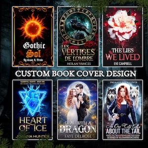 Custom Book Cover Design, Personalized Book Cover, Digital Book Cover, Romance Cover Design, Book Covers, EBook cover and Paperback bundle