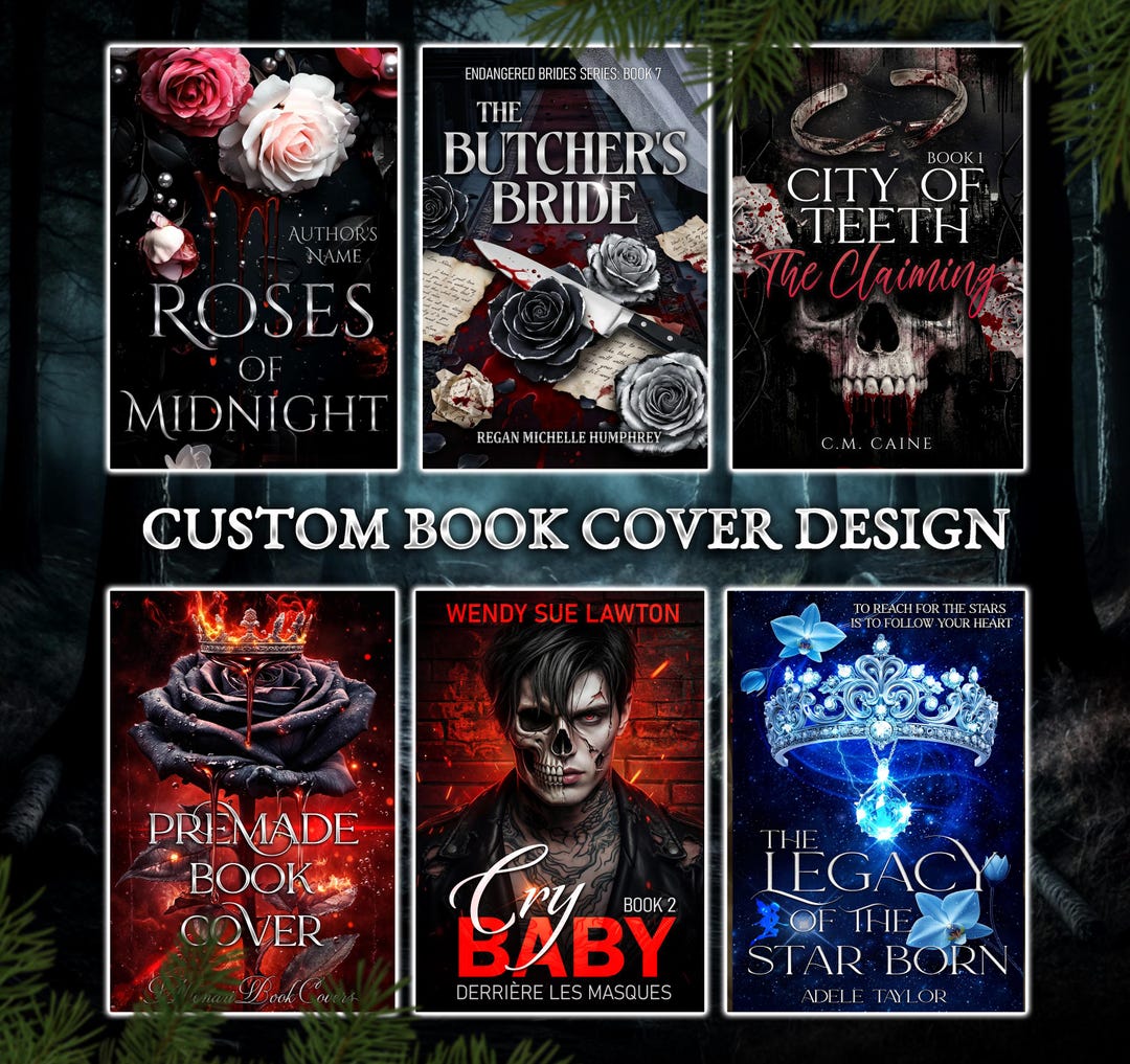 Custom Book Cover Design, Ebook and Paperback Bundle, Personalization ...