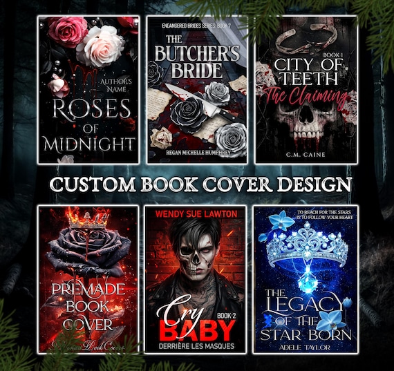 Custom Book Cover Design, EBook and Paperback Bundle, Personalization + Commercial Use enabled