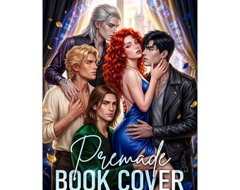 Sorcery Academy Premade Book Cover, Why Choose Romance, Fantasy Four Men Ebook Art