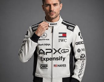ブラッド・ピット F1 APXGP ホワイト レーシングジャケット | F1