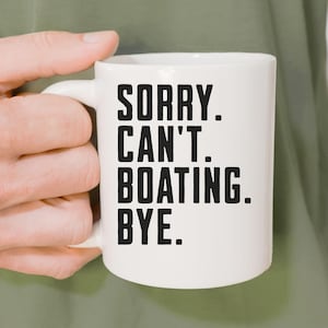 Dad joke mug, Funny boating mug gift, boating hobby coffee mug, canoe lover mug gift for him, kayak mug gift, outdoor lover mug, Mug 11oz
