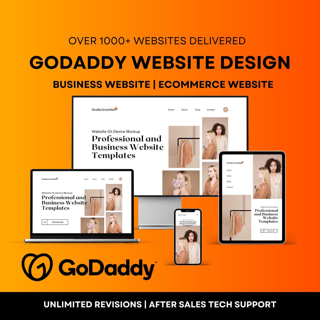 Professional Godaddy Website Design | Custom Business and E-commerce ...