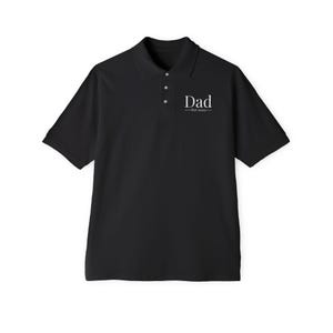 Dad Est 2025, Dad Polo Shirt with customized established date, Father&#39;s Day Polo
