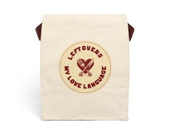 Canvas Lunch Bag with Strap: Eco-Friendly Reusable Tote