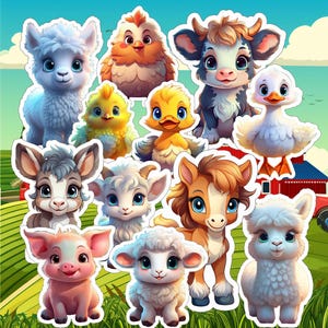 Farm Animal Stickers