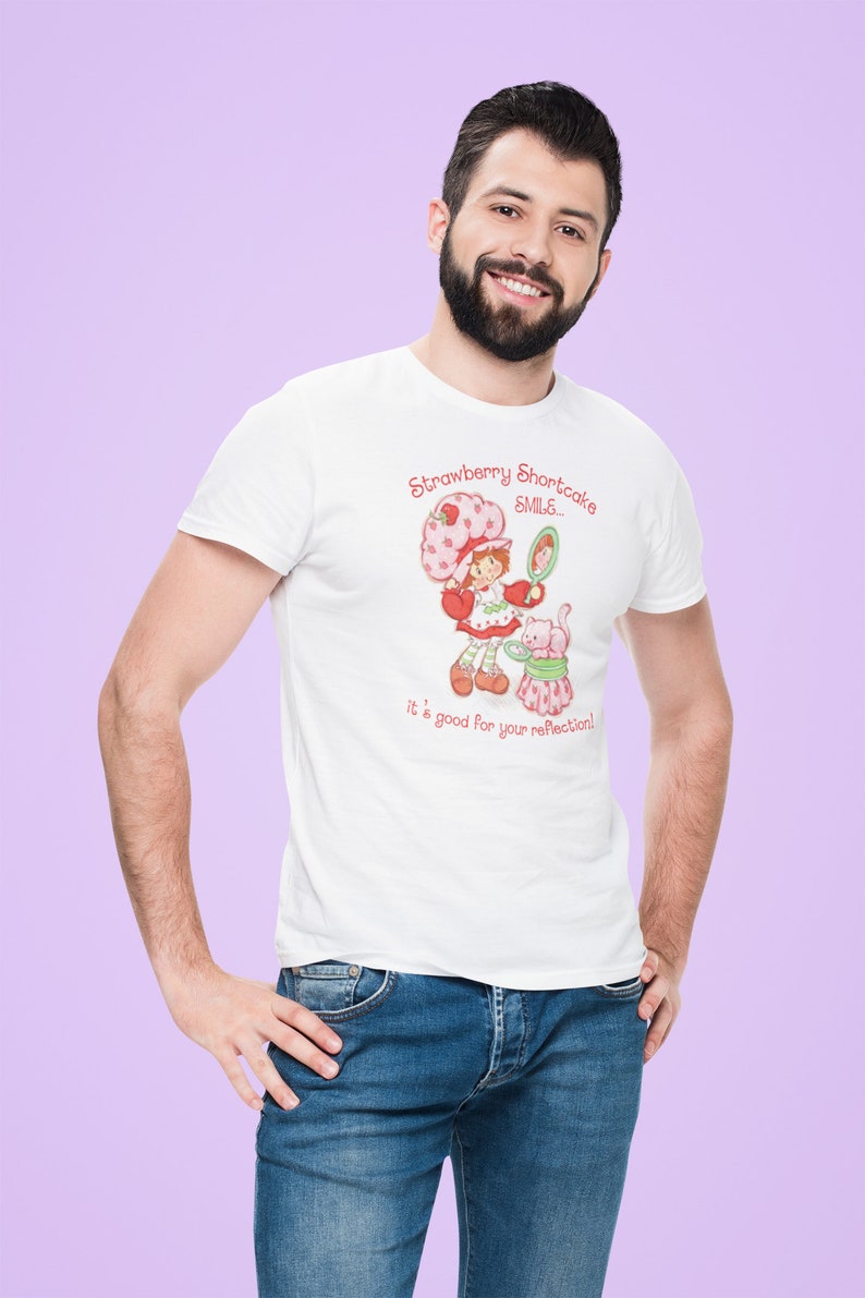 NEW Strawberry Shortcake's SMILE Custom Printed Men's | Etsy