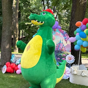 Inflatable Crocodile Mascot Costume