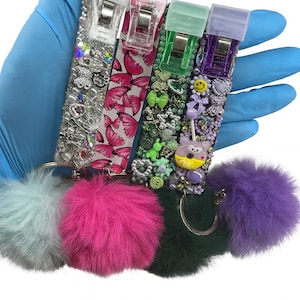 Llavero con soporte para tarjetas Bling Card Catcher / Elemento esencial para la tecnología de uñas / Extractor de tarjetas / Clip para tarjetas