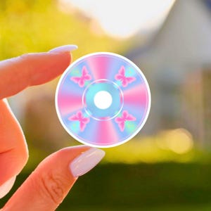 Y2K CD Mix Aufkleber - Retro 2000s Vinyl Aufkleber, wasserfest