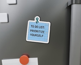 Magnete con citazione motivazionale, promemoria per la cura di sé, decorazione per la cucina