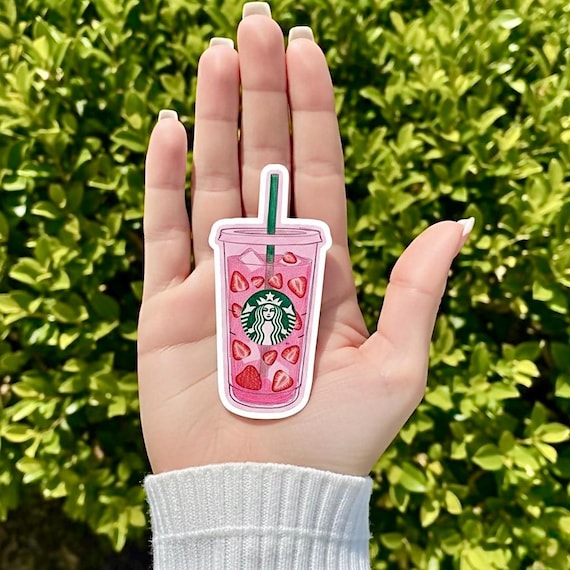 Pink Drink Sticker – Waterproof Y2K Vinyl Decal