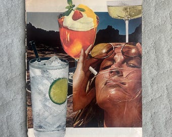 Mirage: Cocktail Collage Art Print
