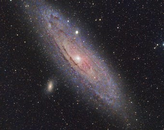 Astrofotografie ruimte muur kunst nachtelijke hemel poster Andromeda Galaxy digitale print 16 x 24 inch