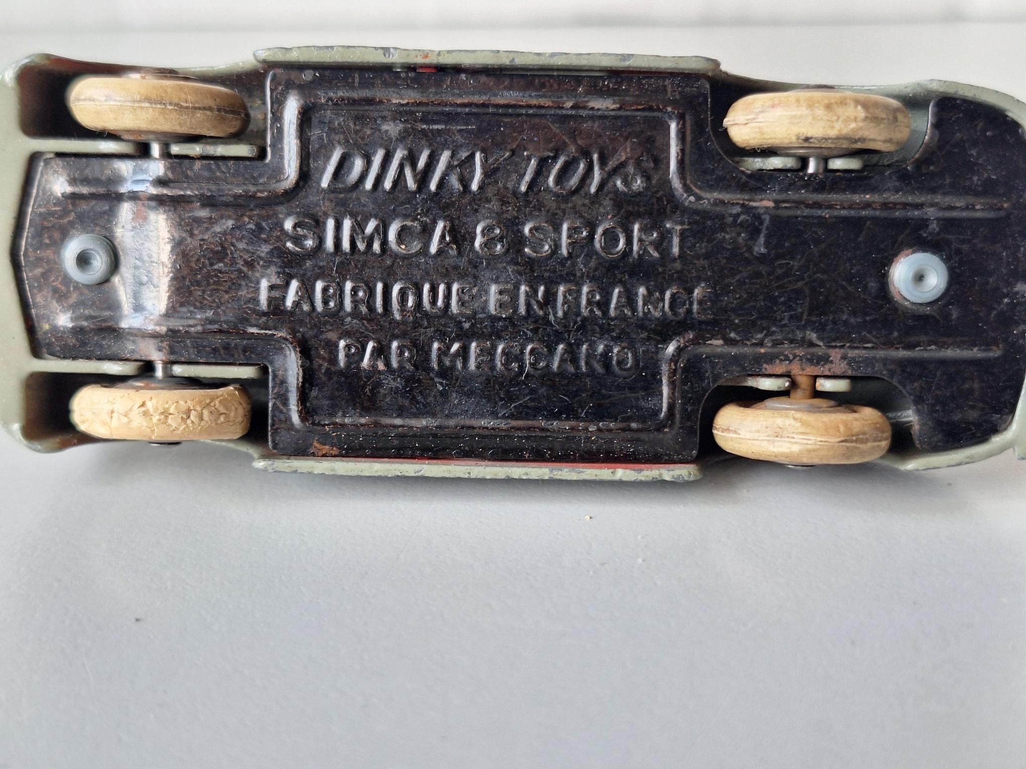 garage de poche les comparaisons de Thierry: Simca 8 Sport 1952