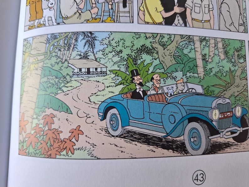 En bil från albumet: Tintin och faraos cigarrer bild 7