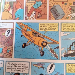 An airplane from a Tintin album image 8