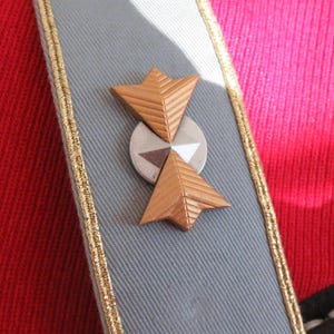 Monster Maroon TWOK Spacefleet Uniform Rank Pin Commodore handcrafted