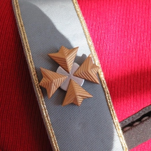 Monster Maroon TWOK Spacefleet Uniform Rank Pin Rear Admiral handcrafted