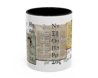 Biblical Greek Alphabet Coffee Mug: Koine Greek Gift