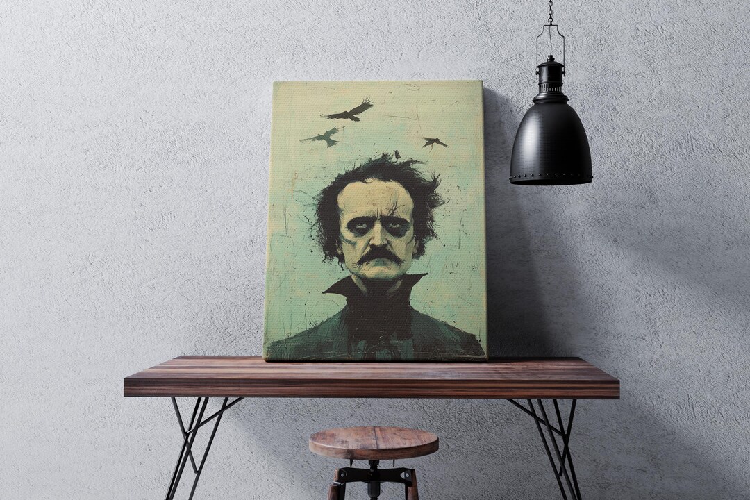 E049 - Edgar Allan Poe Poster – Gothic Literature & Dark Art Print ...