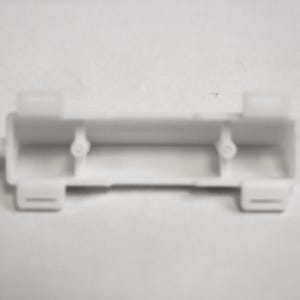 May include: White plastic battery holder with two compartments and tabs on either side.