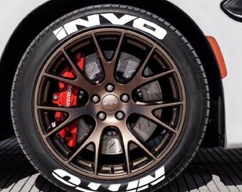 Permanent Tire Lettering Nitto Invo Stickers Tire Decals Sticker 1.25" 4Tires