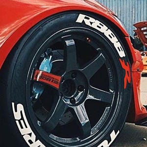 Permanent Tire Lettering Toyo Tires R888R Stickers Tire Decals Sticker 1.25&quot; 4Tires