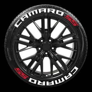 Permanent Reifen Schriftzug CAMARO SS Stickers Reifen Aufkleber Aufkleber 3,8 cm 4Tires