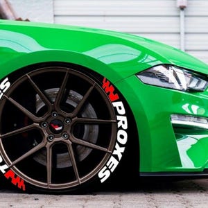 Permanent Tire Lettering Toyo Tires Proxes Flag Stickers Tire Decals Sticker 1.25&quot; 4Tires