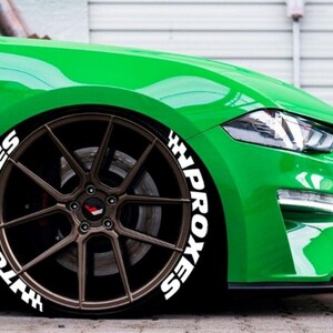 Permanent Tire Lettering Toyo Tires Proxes Flag Stickers Tire Decals Sticker 1.25&quot; 4Tires